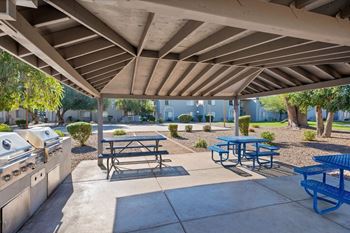 Picnic area with bbq